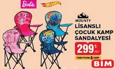 MOUNTY LİSANSLI ÇOCUK KAMP SANDALYESİ MOUNTY LİSANSLI ÇOCUK KAMP SANDALYESİ